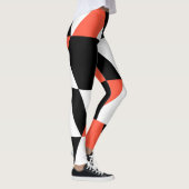 Leggings Rouge-noir, moderne, tendance, conception géométri (Droite)