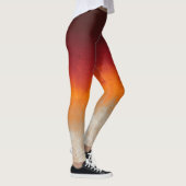 Leggings Rouge Orange gris blanc rustique ombre (Droite)