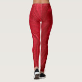 LEGGINGS ROUGE PAILLETÉ (Dos)