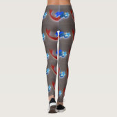 Leggings rouge-queue bleue mermaigre gris (Dos)