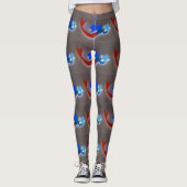 Leggings rouge-queue bleue mermaigre gris (Devant)