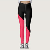 Leggings Rouge Radical et Noir (Devant)
