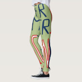 Leggings Rouge Vert Blanc Bleu Noir Femmes Africaines Améri (Gauche)