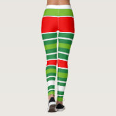 Leggings Rouge vert blanc ou (votre couleur) (Dos)