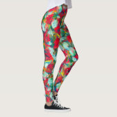 Leggings Rouge Vert Bleu Bleu Jaune Abrégé (Droite)