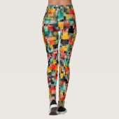 Leggings Rouge vert jaune noir (Dos)