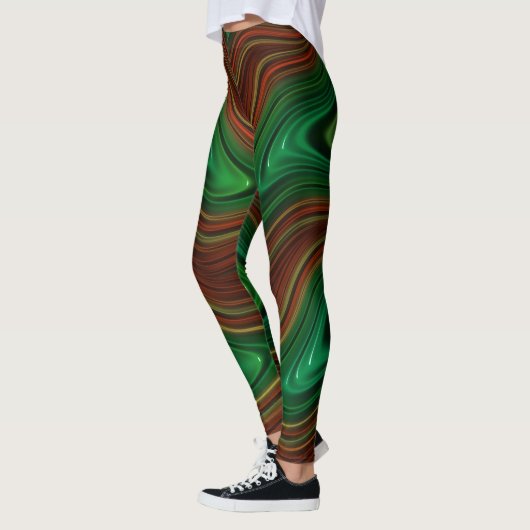 Leggings ~rouge vert noir Noël (Gauche)