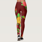 Leggings rouges à grange foncée (Dos)