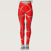 Leggings rouges atomiques (Devant)