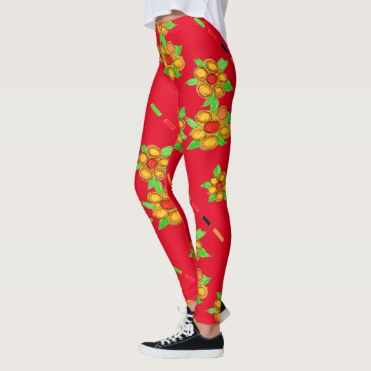 Leggings Rouges Et Jaunes (Gauche)