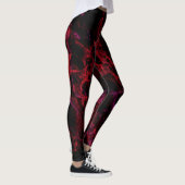 Leggings rouges et noirs chauds (Droite)