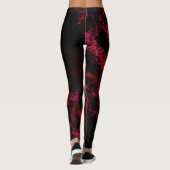 Leggings rouges et noirs chauds (Dos)