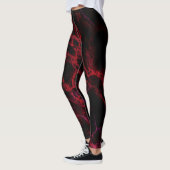 Leggings rouges et noirs chauds (Gauche)