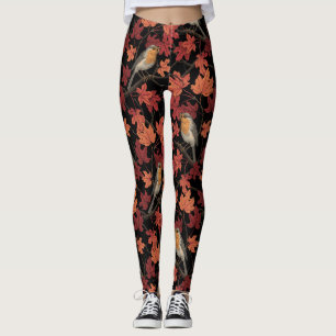 Leggings Rouges-gorges dans un érable