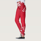 Leggings ROUGES HOLLY MOTIFS IMPRIMÉS (Gauche)