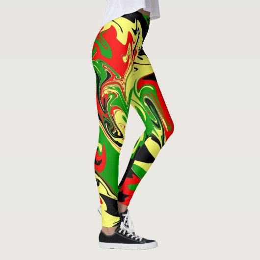 Leggings Rouges, Jaunes, Noires et Vertes (Droite)