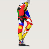 Leggings Rouges, jaunes, noirs, bleus et verts (Droite)