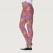 Leggings rouges Motifs de New York (Gauche)