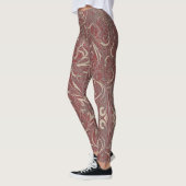 Leggings rouges Motifs gothiques (Gauche)