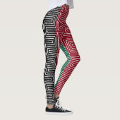 Leggings Rouges Noir Vert Maze Vêtements de Boue Africain (Droite)