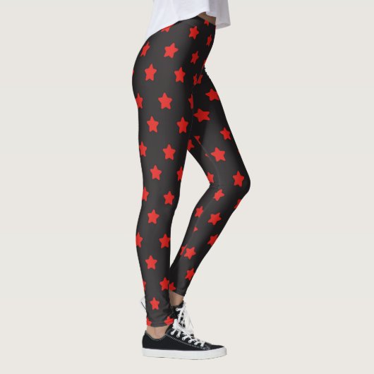 Leggings rouges/noirs (Droite)
