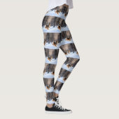 Leggings Rough Collie Laisser Neige Noël (Droite)