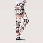 Leggings Rougissent le motif juste d'île (Droite)