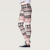 Leggings Rougissent le motif juste d'île (Gauche)