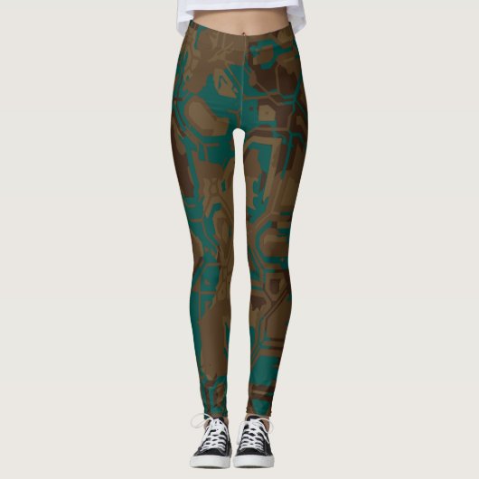 Leggings Rouille sarcelle (Devant)