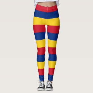 Leggings Roumanie Couleurs du drapeau national Horizontal