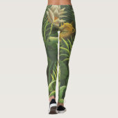 Leggings Rousseau Tropical Jungle Lion Peinture (Dos)