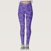 Leggings Royal bleu et blanc moderne design motif tendance (Devant)