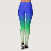 Leggings Royal Blue Emerald Sage Green Ombre (Dos)
