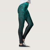 Leggings Royal Damask Design Turquoise (Droite)