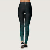 Leggings Royal Damask Turquoise (Dos)