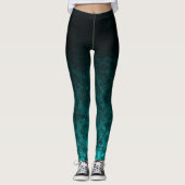 Leggings Royal Damask Turquoise (Devant)