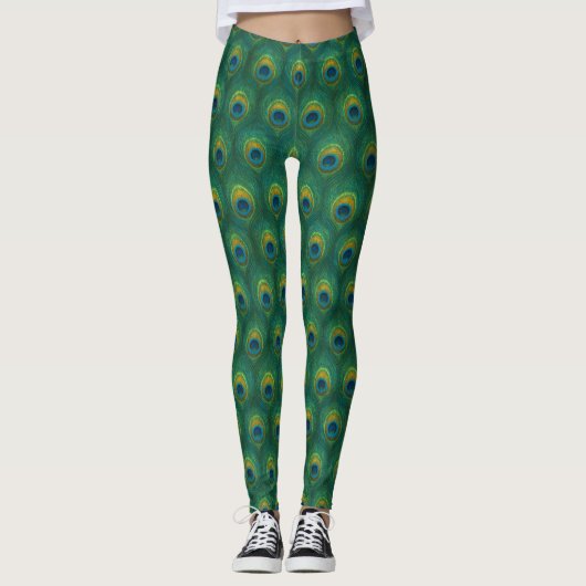 Leggings Royal Plumage | Répétition Peacock Eye Luxe (Devant)