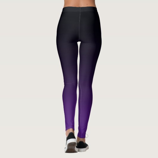 Leggings Royal Purple et Black Ombre (Dos)