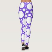 Leggings Royal Purple Polka Dot (Dos)