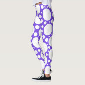 Leggings Royal Purple Polka Dot (Gauche)