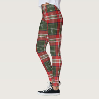 Leggings  Royal Stewart Tartan vert et rouge