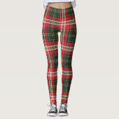 Leggings  Royal Stewart Tartan vert et rouge (Devant)