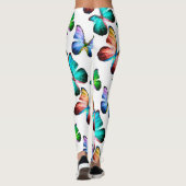 Leggings royaume de Rainbow Morpho Blue Butterflies (Dos)