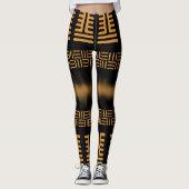 Leggings royaux noirs africains (Devant)