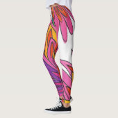 Leggings roze bloemen (Links)