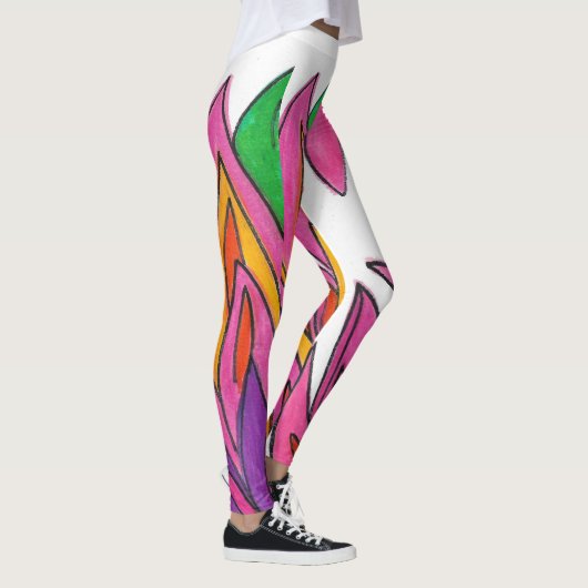 Leggings roze bloemen (Rechts)