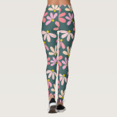 Leggings roze bloemen (Achterkant)