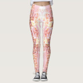 Leggings roze en Oranje afdrukken (Voorkant)