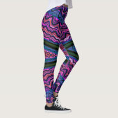 Leggings ~ roze groen blauw ~ Origineel (Rechts)