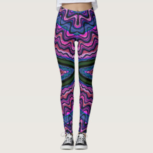 Leggings ~ roze groen blauw ~ Origineel